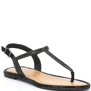 Gianni Bini Avellia Jeweled T Strap Sandals - Size - 7M - Never Worn